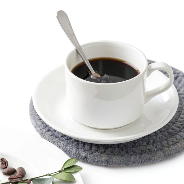 Wesdxc56 Demitasse Espresso Spoon Set of 6 Mini Stainless Steel 4.7in-3