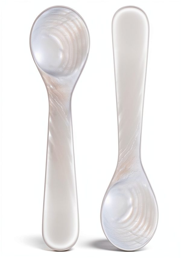 Caviar Spoon 2-Piece Mother of Pearl Set by Patelai 9cm 3.54in-0