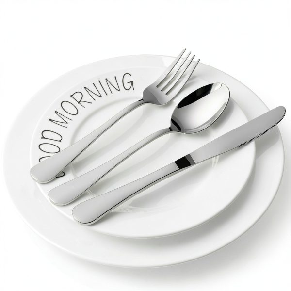 Silverware Set 40 Piece Heavy Duty Stainless Steel Flatware STILLOYE-7