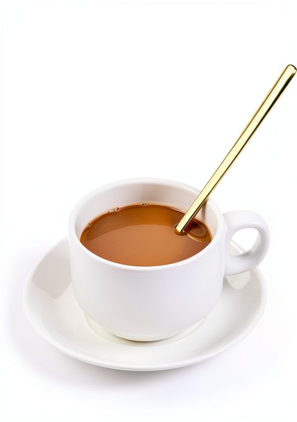 Coffee Spoon 6.7" Long Handle Gold Stainless Steel Set of 4 by GENRICE-2