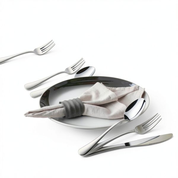 Silverware Set 40 Piece Heavy Duty Stainless Steel Flatware STILLOYE-3