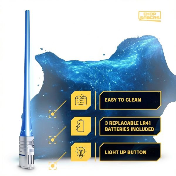 Lightsaber Chopsticks SaberChops LED Pair – Blue Red 10in-4